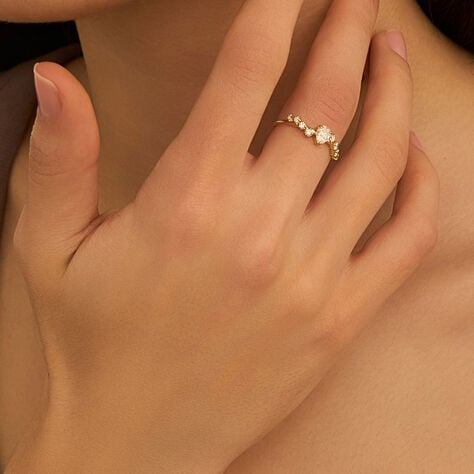 Anello Fantasia Diamade Glam Oro Giallo Diamante Lab-Grown - Anelli con Pietre Donna | Stroili