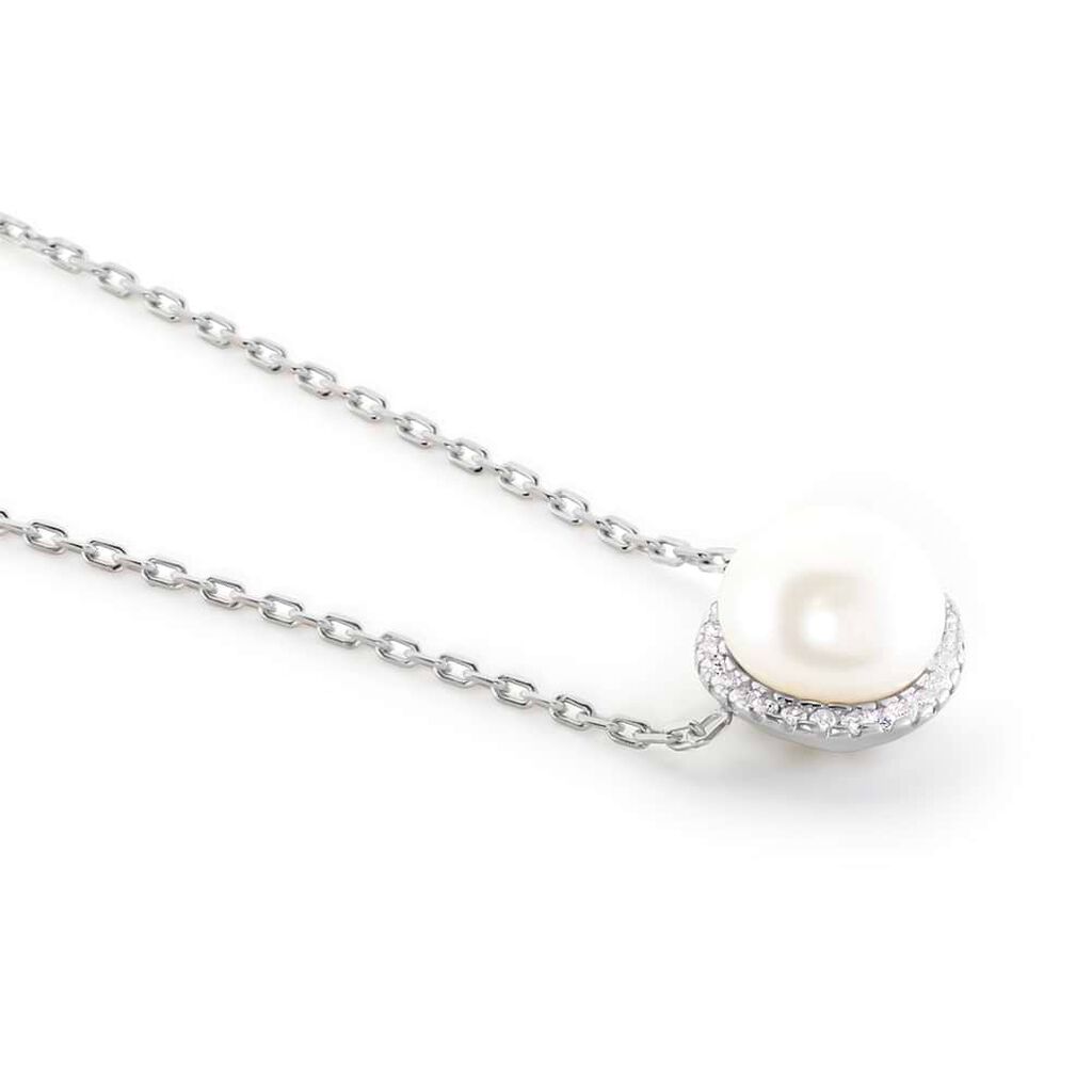Collana Silver Pearls Argento Rodiato Perla sintentica Cubic Zirconia - Collane Donna | Stroili