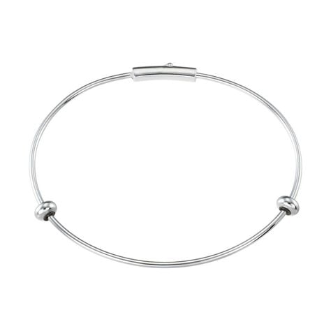 Bangle Love Beats Argento Rodiato - Bracciali Rigidi Donna | Stroili