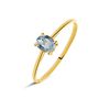 Anello Solitario Amélie Oro Giallo Topazio