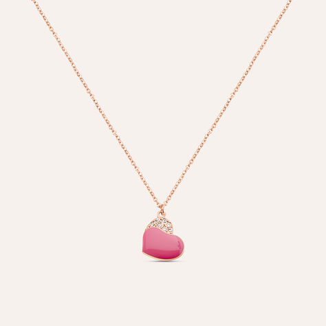Collana Lady Sweet Acciaio Rosa Cristallo - Collane Donna | Stroili