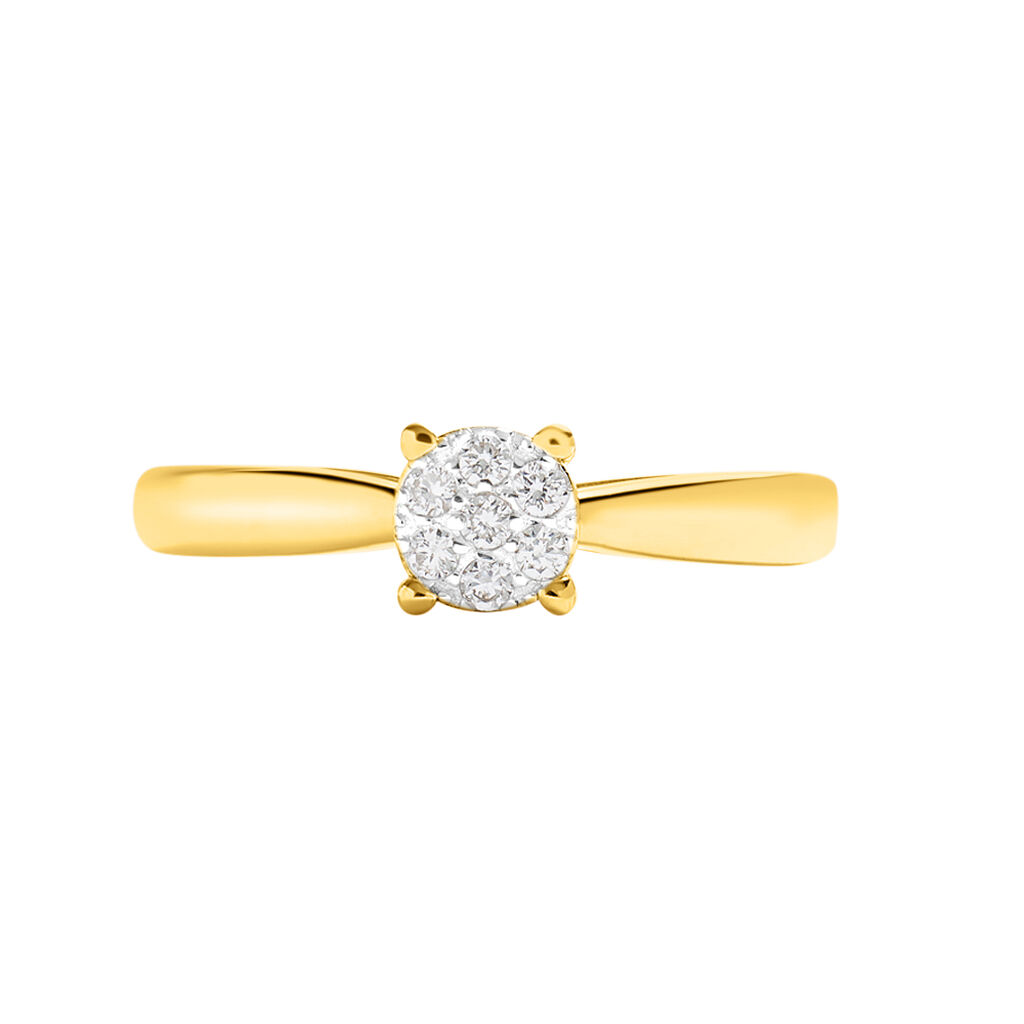 Anello Solitario Sophia Oro Giallo Diamante - Anelli con Pietre Donna | Stroili