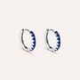 Orecchini A Cerchio Silver Rainbow Argento Rodiato Cubic Zirconia