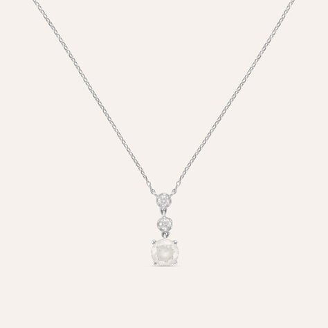 Collana Claire Oro Bianco Cubic Zirconia - Collane Donna | Stroili