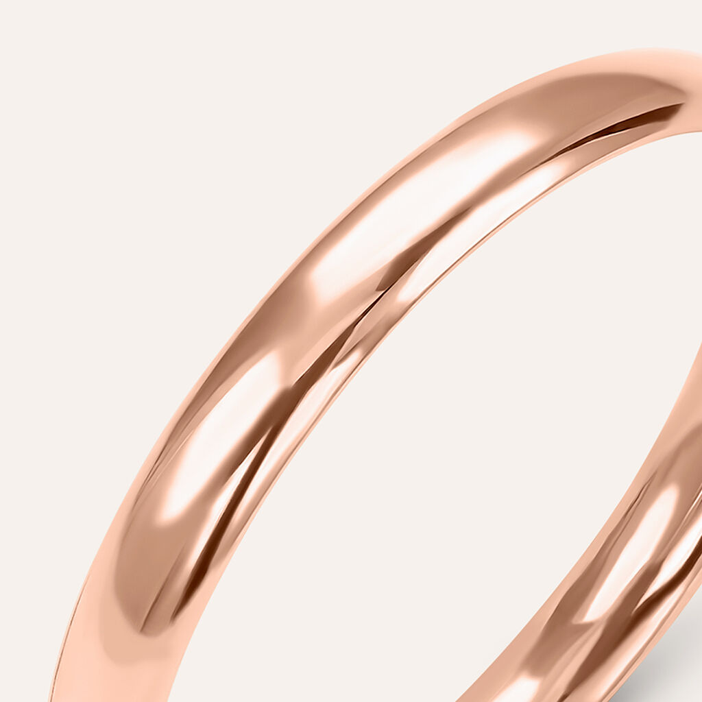 Fede Comoda Leggera 2.5 mm Oro Rosa