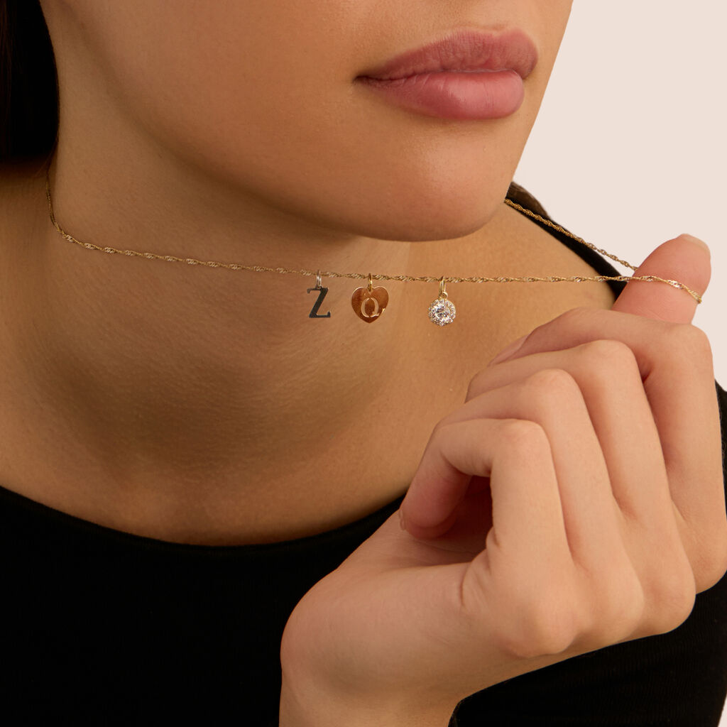 Pendente Poème Oro Bianco