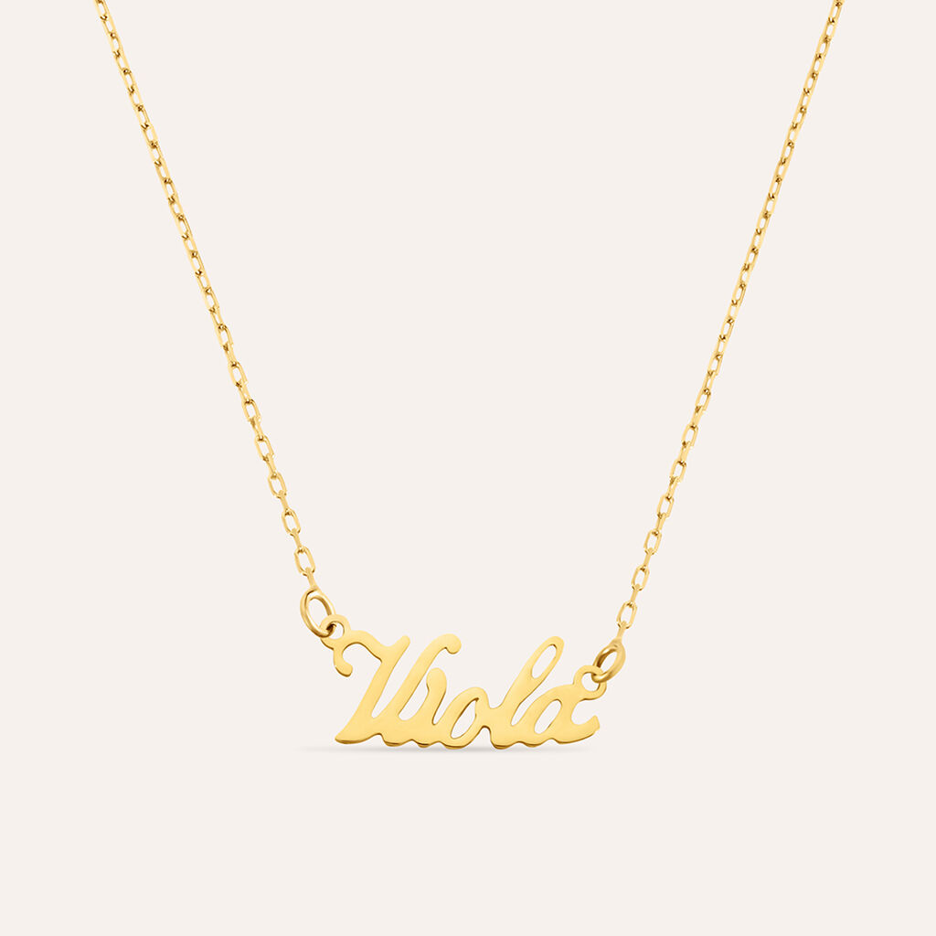 Collana Viola Gold Names Oro Giallo