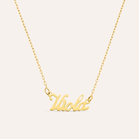 Collana Viola Gold Names Oro Giallo - Collane Unisex | Stroili