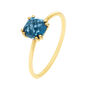 Anello Solitario Amélie Oro Giallo Topazio