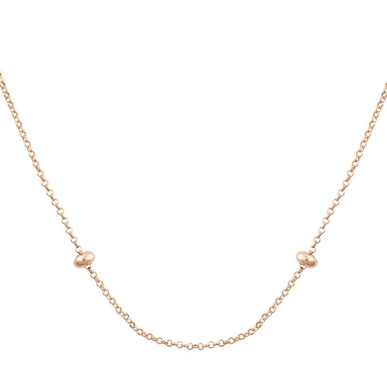 Girocollo maglia rolé in argento 925 rosato e glitter - Collane  | Stroili
