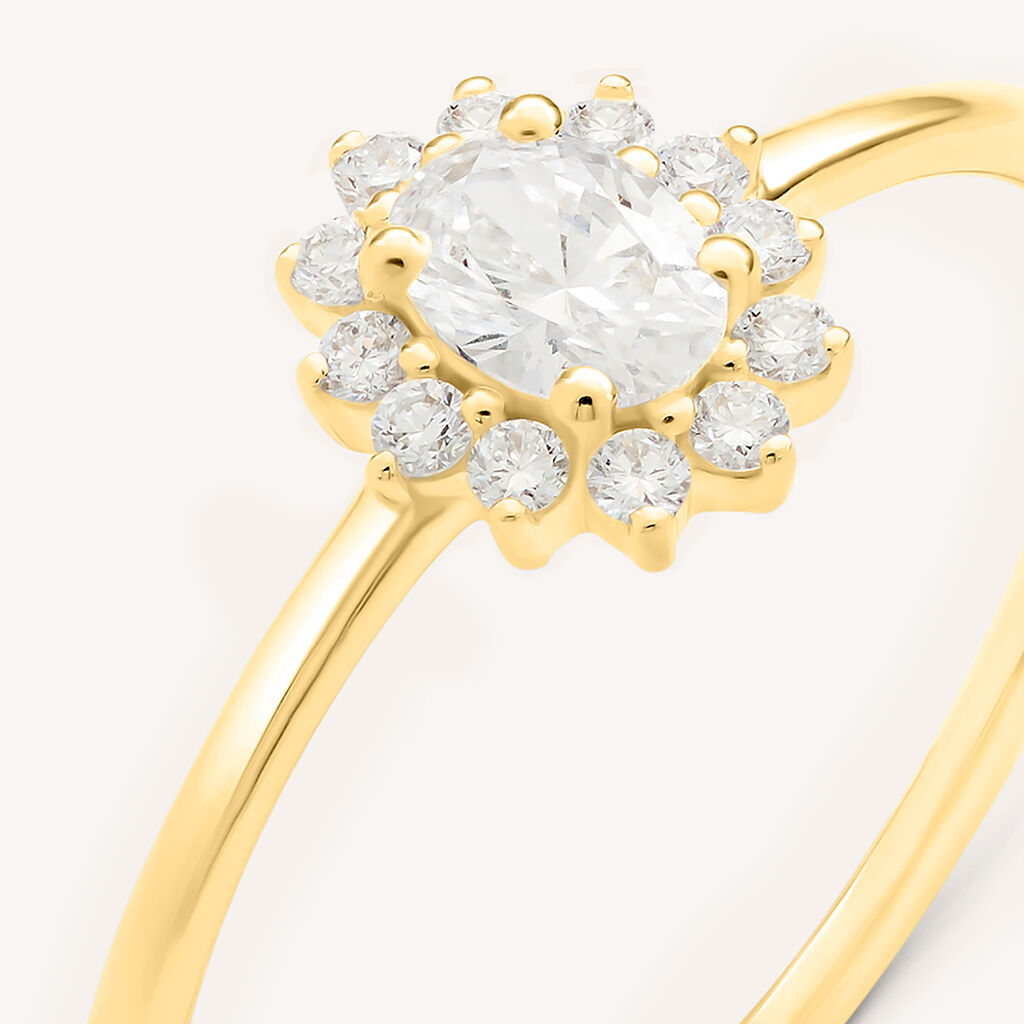 Anello Diamade Glam Oro Giallo Diamante Lab-Grown - Anelli con Pietre Donna | Stroili