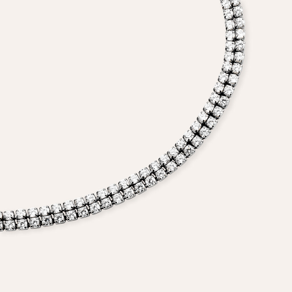 Bracciale Tennis Aura Acciaio Cubic Zirconia
