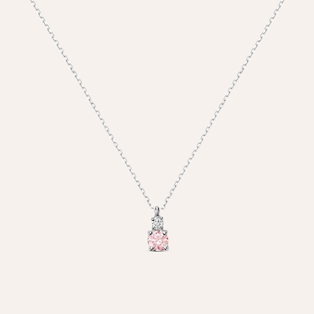 Collana Doppio Punto Luce Diamade Oro Bianco Diamante Lab-Grown - Collane Punto Luce Donna | Stroili