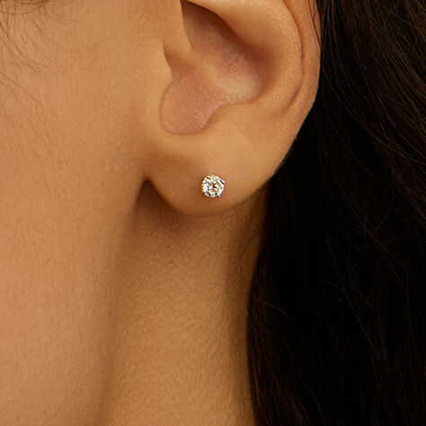Orecchini Lobo Punto Luce Firmamenti Oro Bianco Diamante - Orecchini a Lobo Donna | Stroili