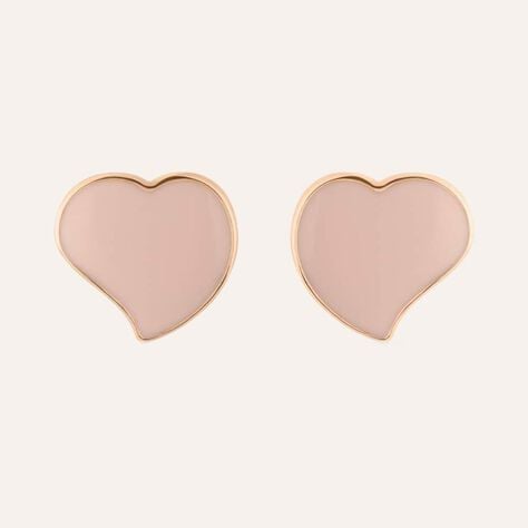Orecchini a lobo Lady Sweet Acciaio Rosato Cuore - Orecchini a Lobo Donna | Stroili