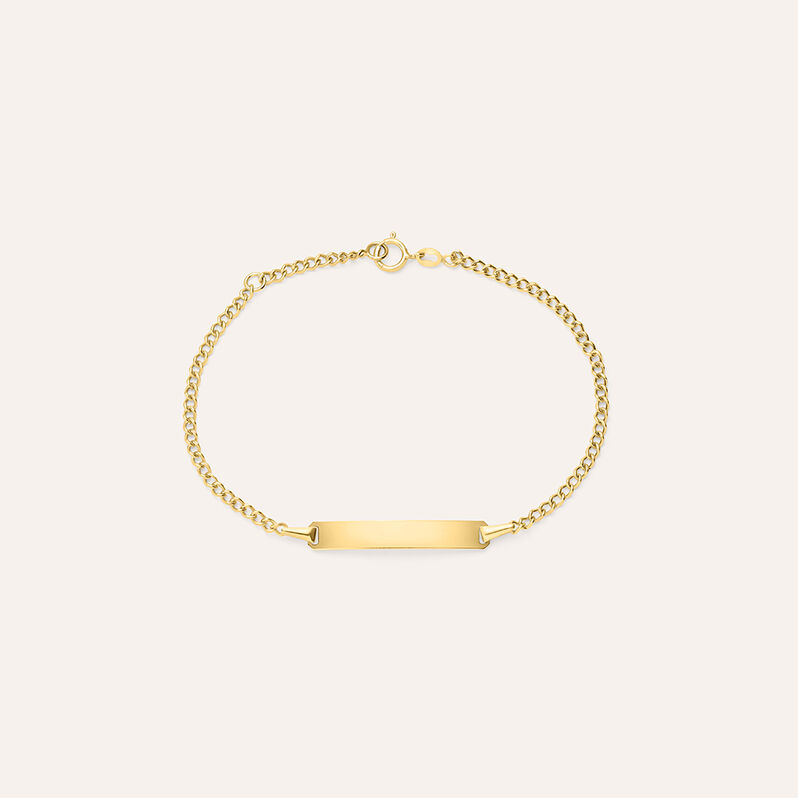 Bracciale Con Targhetta Holy Oro Giallo - Bracciali con Incisione Bambino | Stroili