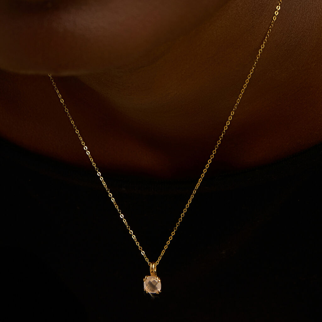 Collana Punto Luce Amélie Oro Giallo Ametista