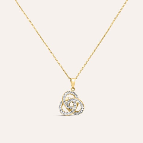 Collana Christelle Oro Giallo Cristallo - Collane Donna | Stroili