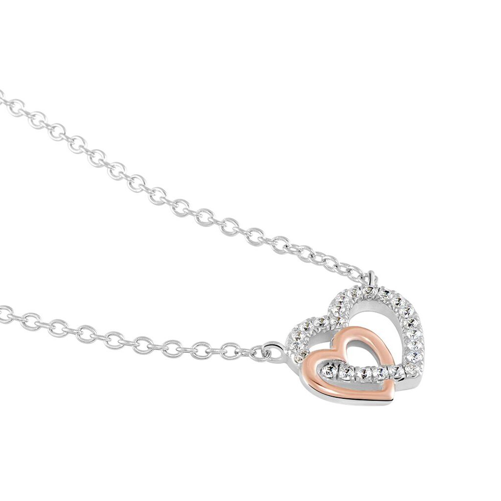 Collana Silver Moments Argento Bicolore Bianco / Rosa Cubic Zirconia - Collane Donna | Stroili