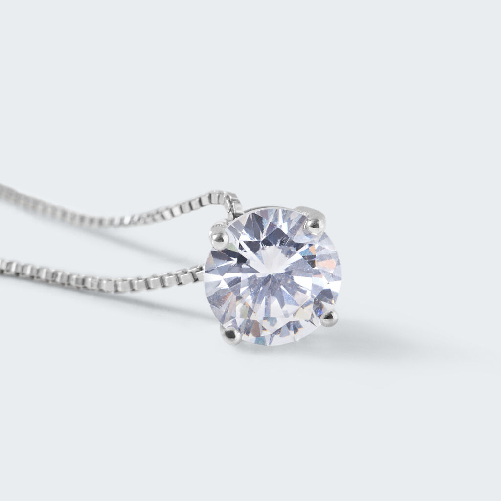 Collana Punto Luce Silver Elegance Argento Rodiato Cubic Zirconia - Collane Punto Luce Donna | Stroili