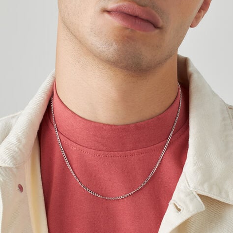 Catena L'homme Or Oro Bianco - Collane Catena Uomo | Stroili