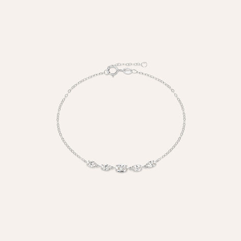 Bracciale Claire Oro Bianco Cubic Zirconia - Bracciali Amicizia Donna | Stroili