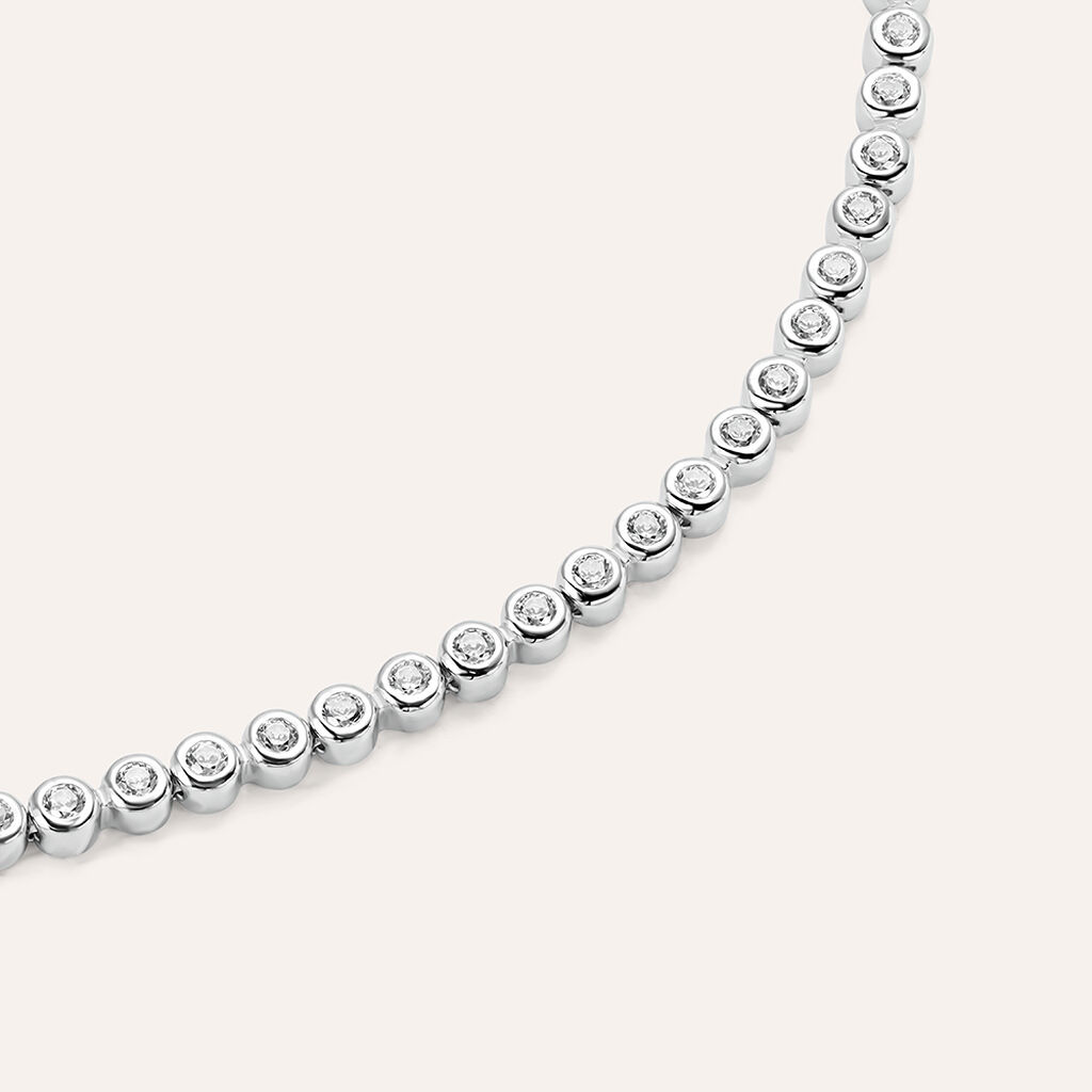 Bracciale Tennis Silver Elegance Argento Rodiato Cubic Zirconia