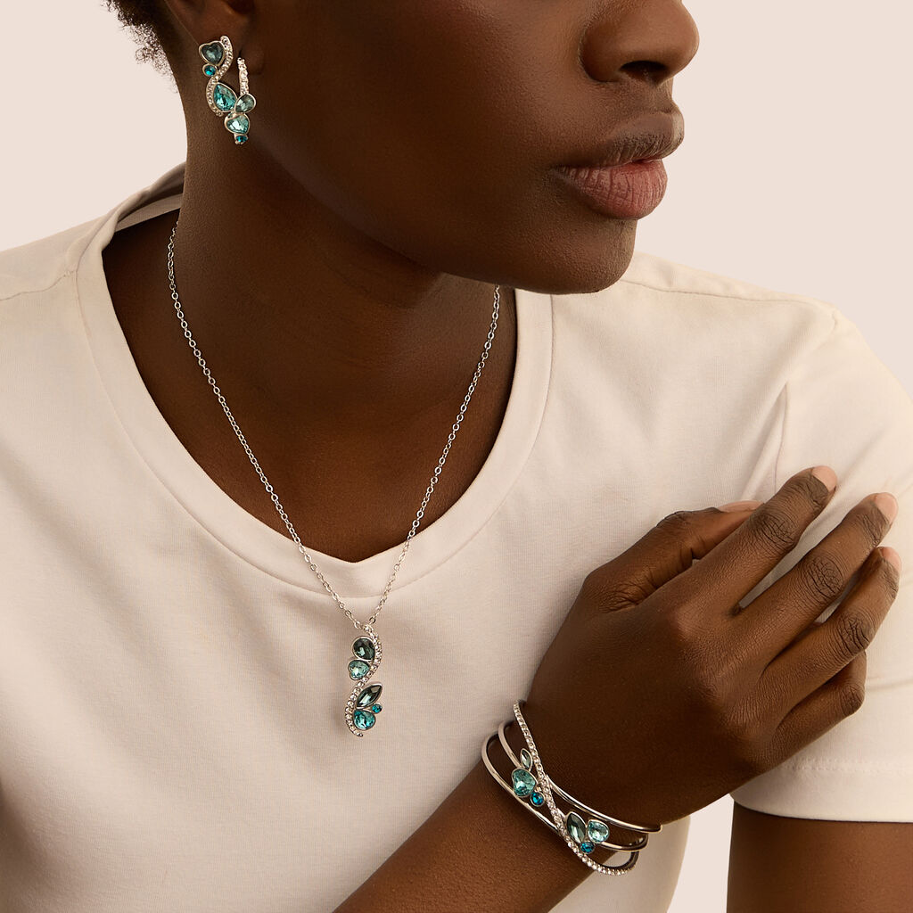 Bangle Violet Ottone Cristallo