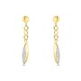 Orecchini Pendenti Crystal Gold Oro Giallo Cristallo
