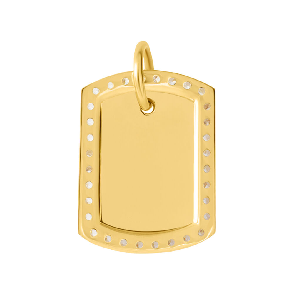 Pendente Poème Oro Giallo Cubic Zirconia - Ciondoli con Incisione Donna | Stroili