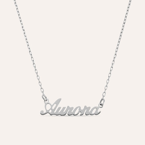 Collana Aurora Gold Names Oro Bianco - Collane Unisex | Stroili