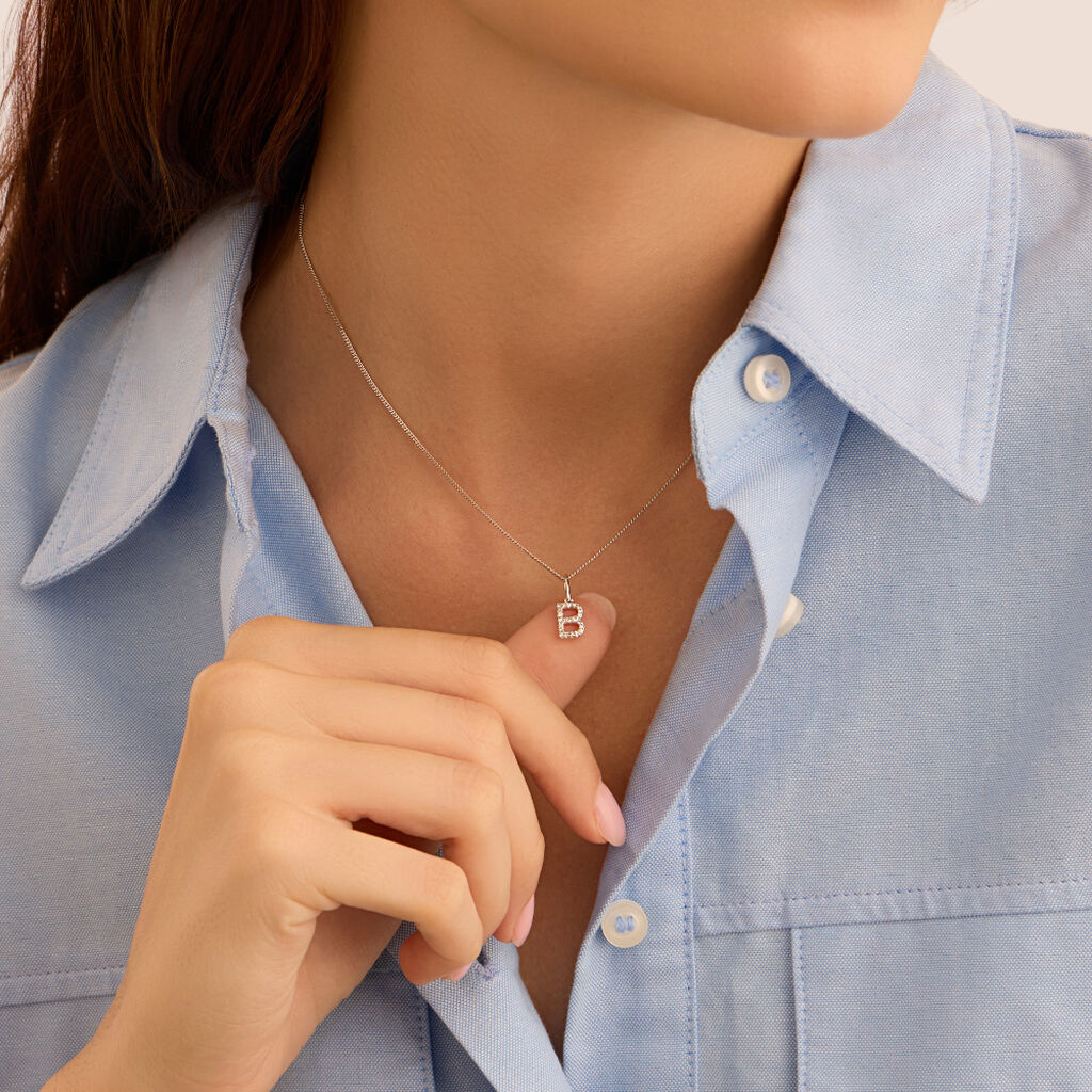 Pendente Sophia Oro Bianco Diamante