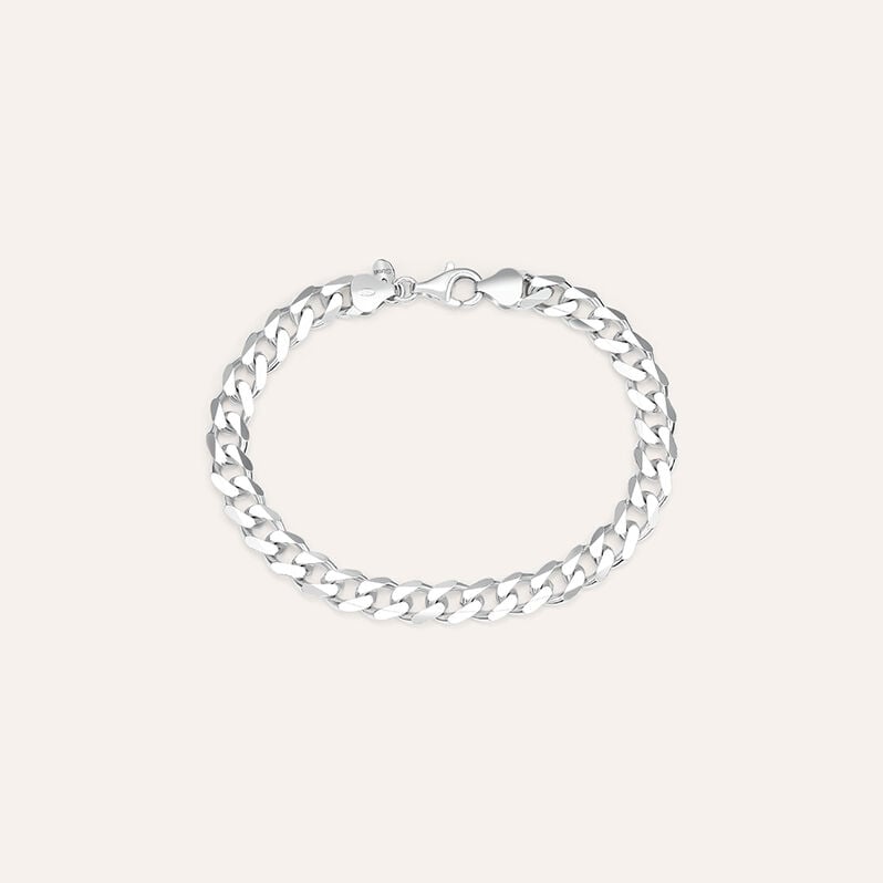Bracciale Catena Gentleman Argento Rodiato - Gioielli Uomo | Stroili