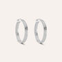 Orecchini A Cerchio Toujours Oro Bianco