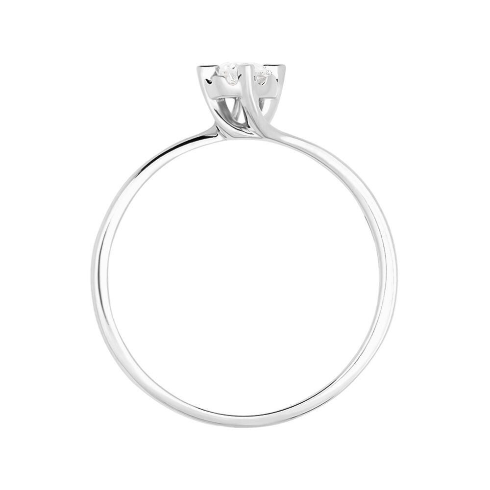 Anello solitario in oro bianco 18k con diamante, 0.70 ct | GV Anello solitario in oro bianco 18k con diamante, 0.70 ct | GV