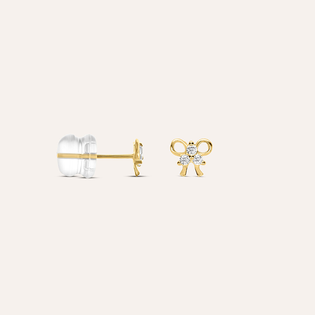 Orecchini Lobo Bon Ton Oro Giallo Cubic Zirconia - Orecchini a Lobo Donna | Stroili