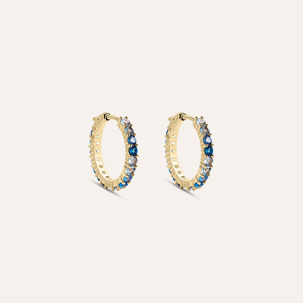 Orecchini A Cerchio Golden Dream Placcato Oro Giallo Cubic Zirconia - Orecchini a Cerchio Donna | Stroili