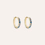 Orecchini A Cerchio Golden Dream Placcato Oro Giallo Cubic Zirconia