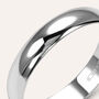 Fede Mantovana Leggera 4 mm Oro Bianco