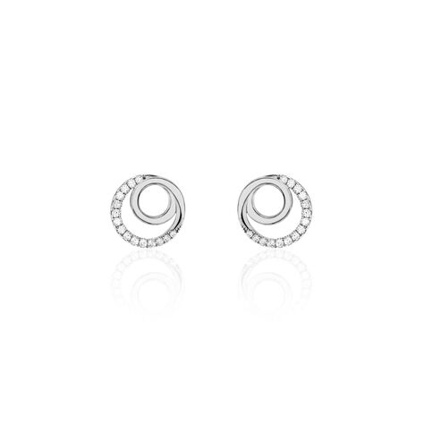 Orecchini Lobo Silver Shine Argento Rodiato Cubic Zirconia - Orecchini a Lobo Donna | Stroili