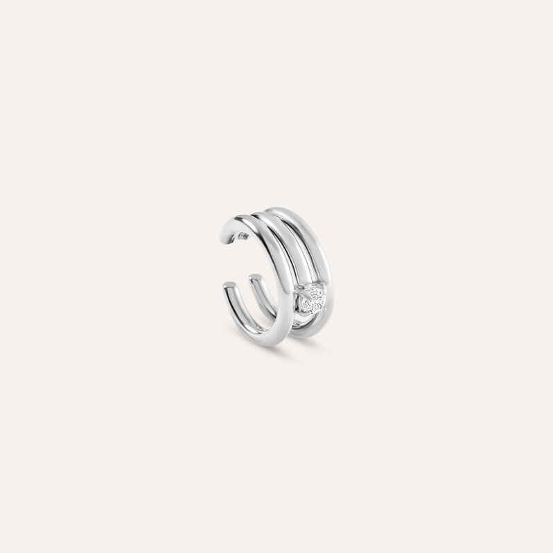 Ear Cuff Moonlight Acciaio Cubic Zirconia - Ear Cuff Donna | Stroili