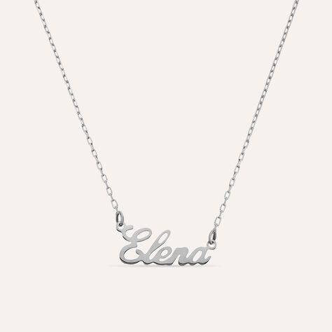 Collana Elena Gold Names Oro Bianco - Collane Unisex | Stroili