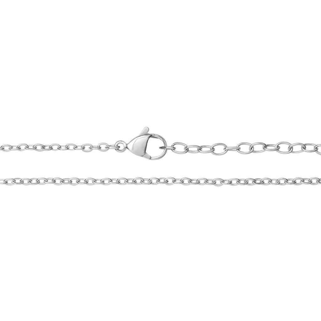 Collana Man Code Acciaio Bicolore Bianco / Nero - Collane Uomo | Stroili