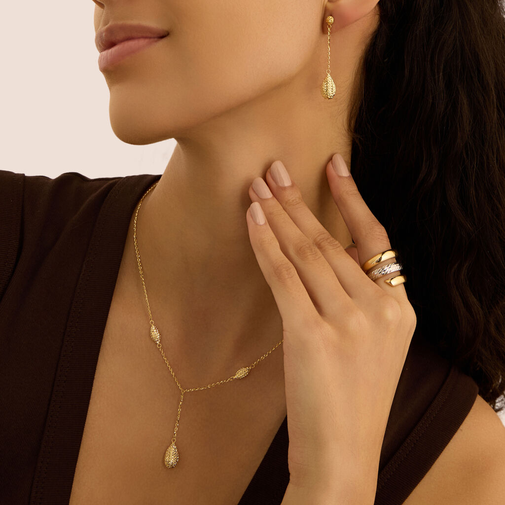 Anello Fascia Golden Lover Oro Bicolore