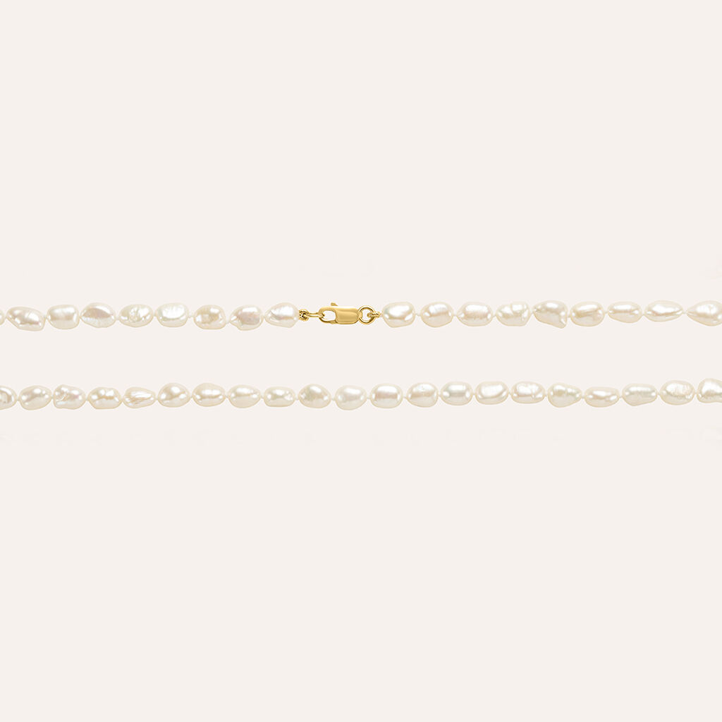 Collana L'homme Or Oro Giallo Perla D'Acqua Dolce - Collane Uomo | Stroili