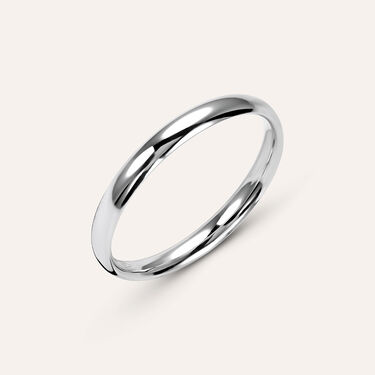 Fede Comoda Leggera 2.5 mm Oro Bianco Fede Comoda Leggera 2.5 mm Oro Bianco