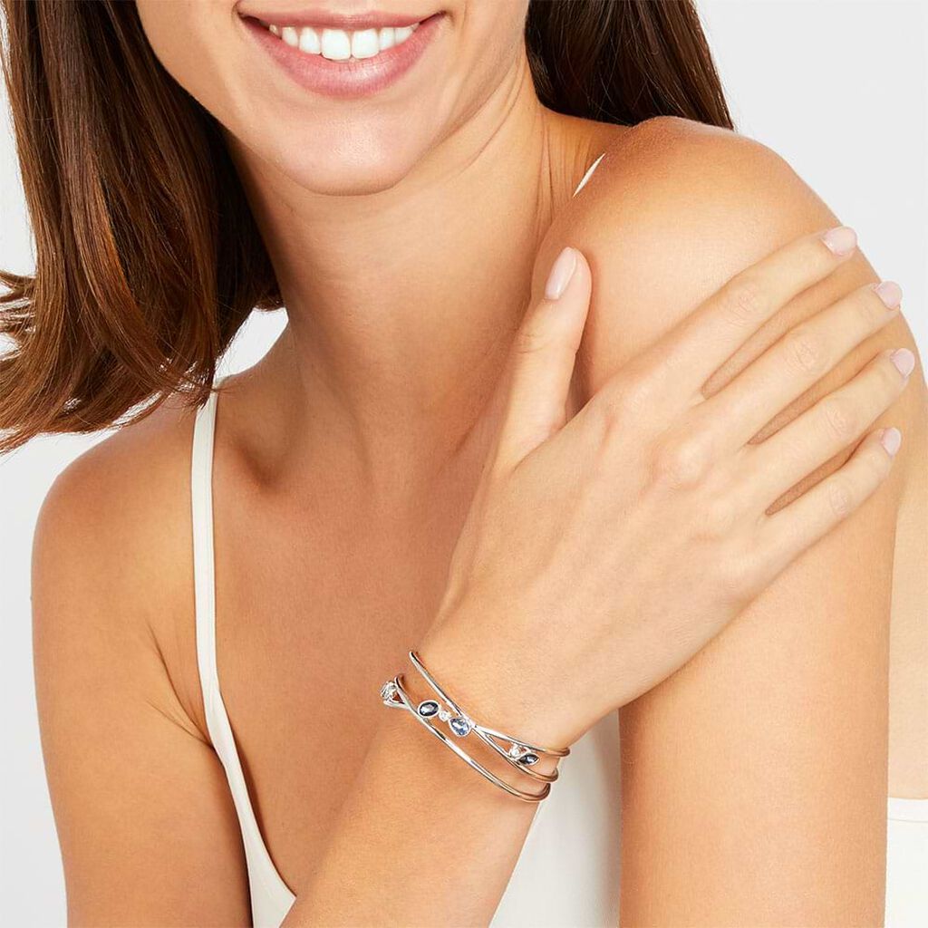 Bangle Violet Ottone Cristallo - Bracciali Rigidi Donna | Stroili