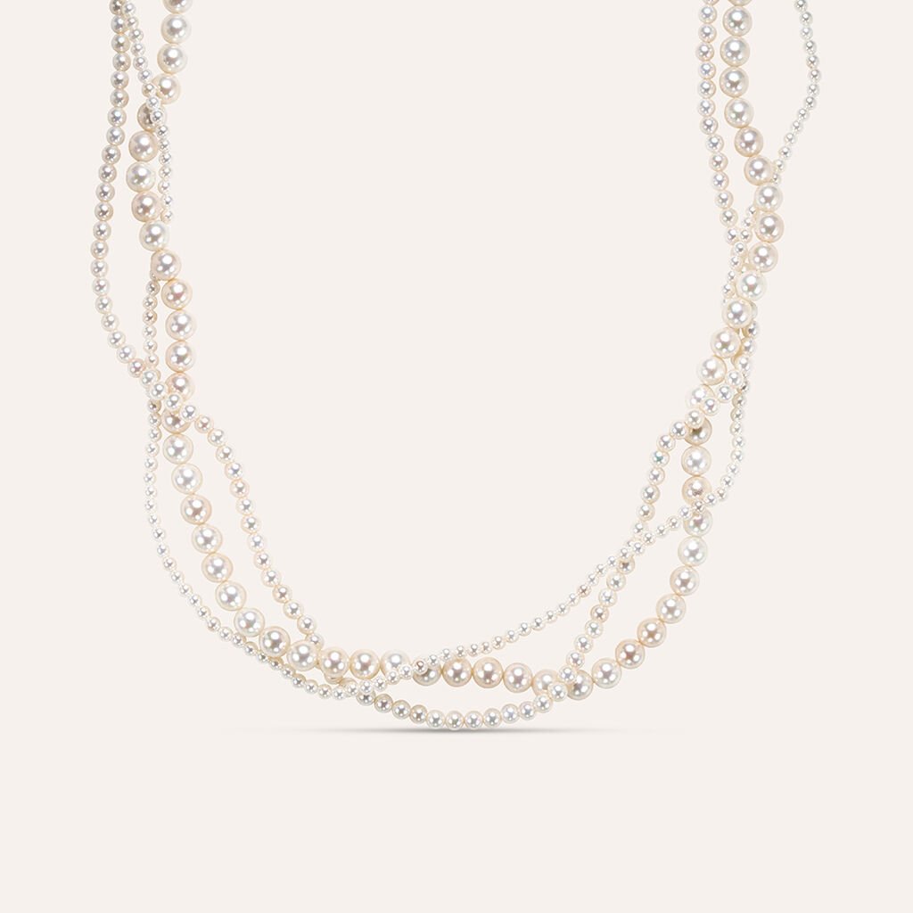 Collana Silver Pearls Argento Rodiato Perla sintentica
