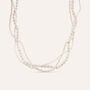Collana Silver Pearls Argento Rodiato Perla sintentica