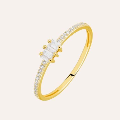 Anello Fantasia Claire Oro Giallo Cubic Zirconia - Anelli con Pietre Donna | Stroili